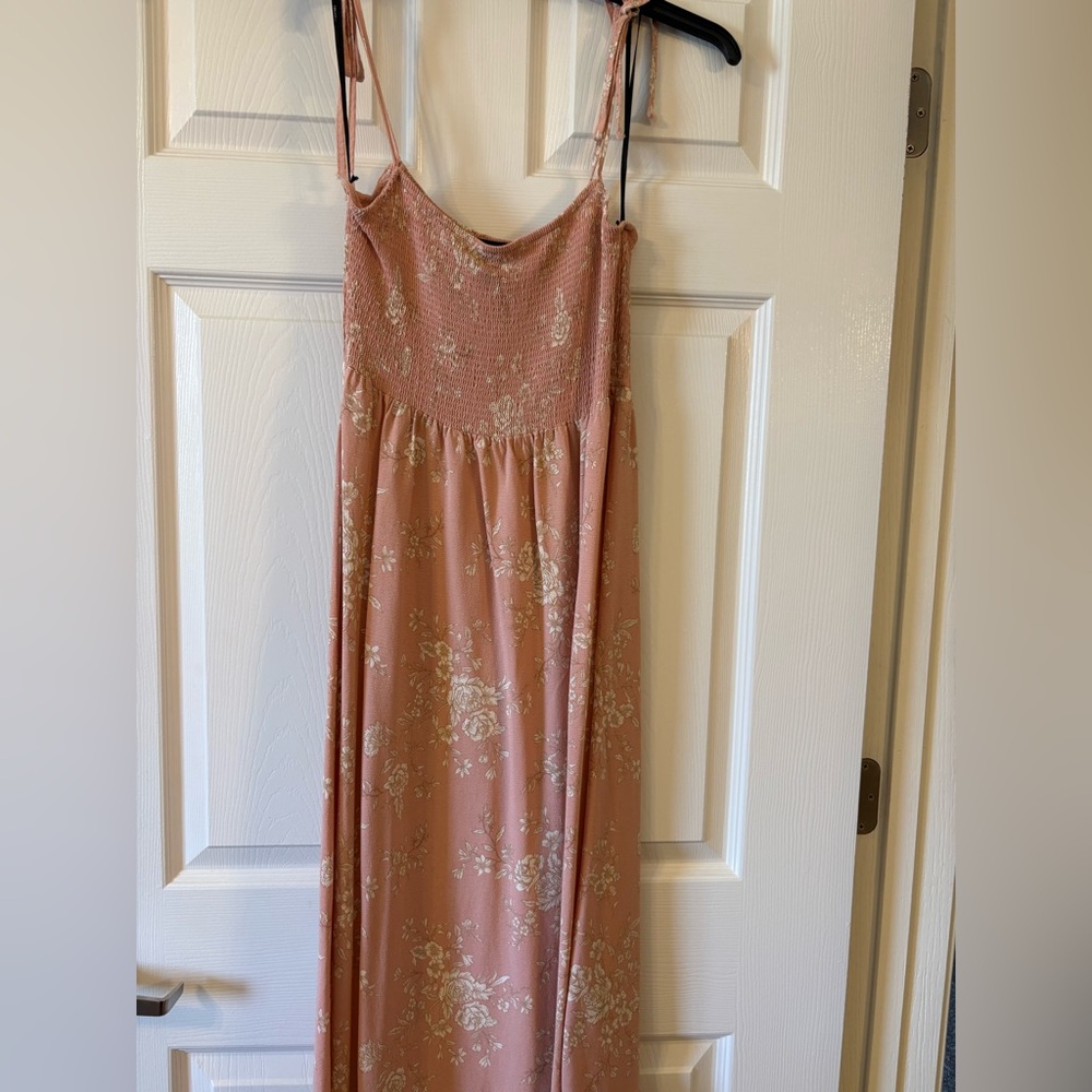 Forever 21 Floral Pink Maxi Dress